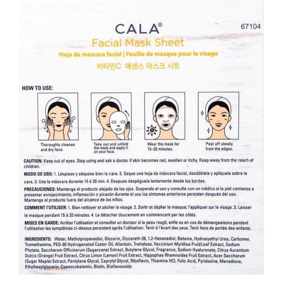 K-Care Vitamin C Essence Mask - 5 Masks-Age Defying - Korean - Picture 2 of 2